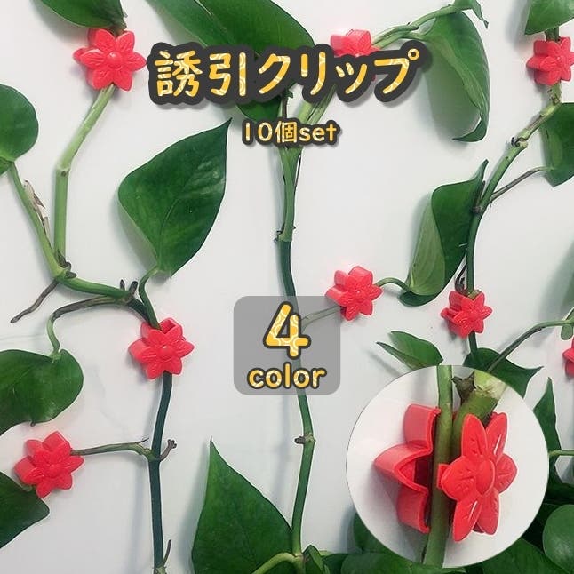 誘引クリップ 10個セット 園芸クリップ[品番：FQ000226749]｜PlusNao