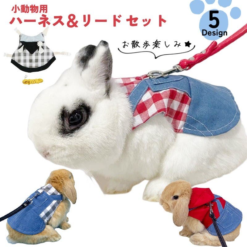 ペットウェア 小動物用ハーネスリードセット うさぎ[品番：FQ000165335