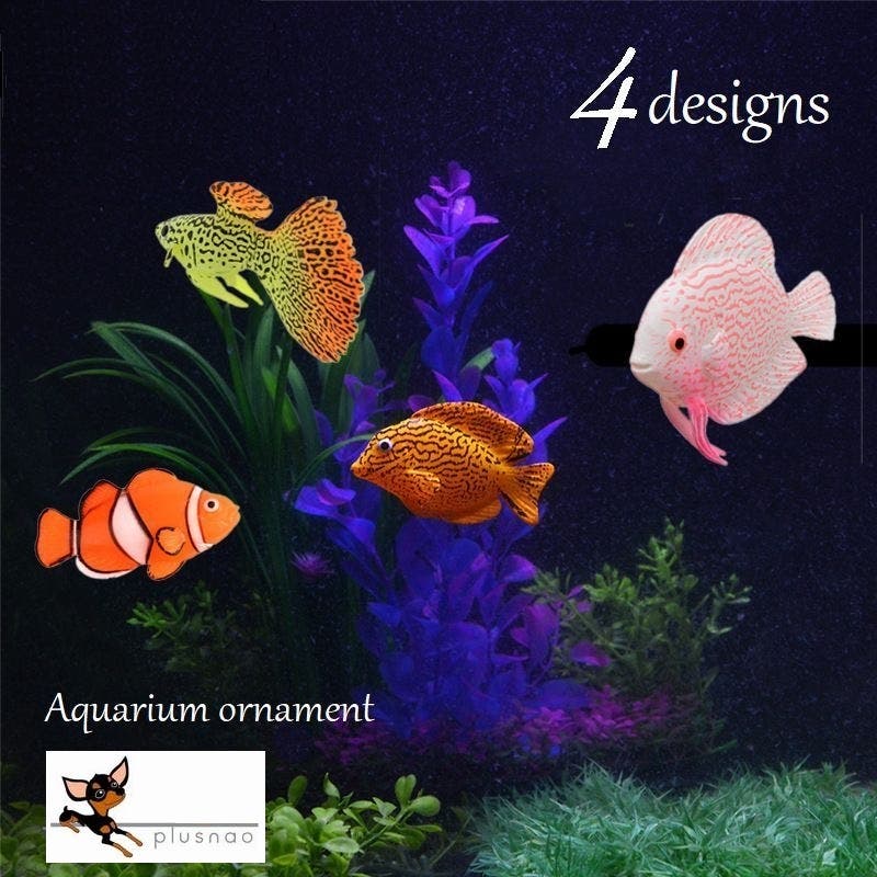 水槽用オブジェ シリコンフィッシュ 熱帯魚[品番：FQ000108705