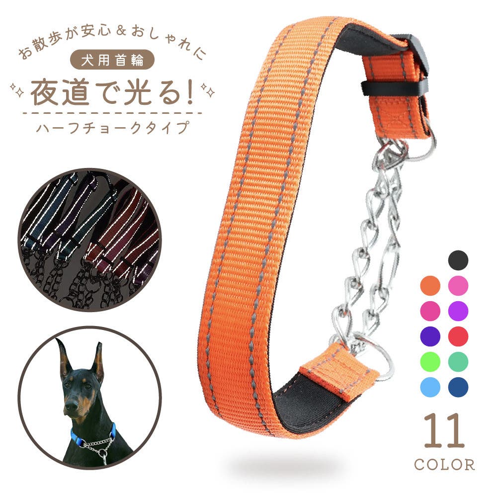 首輪 ハーフチョーク 犬用[品番：FQ000171826]｜PlusNao（プラスナオ