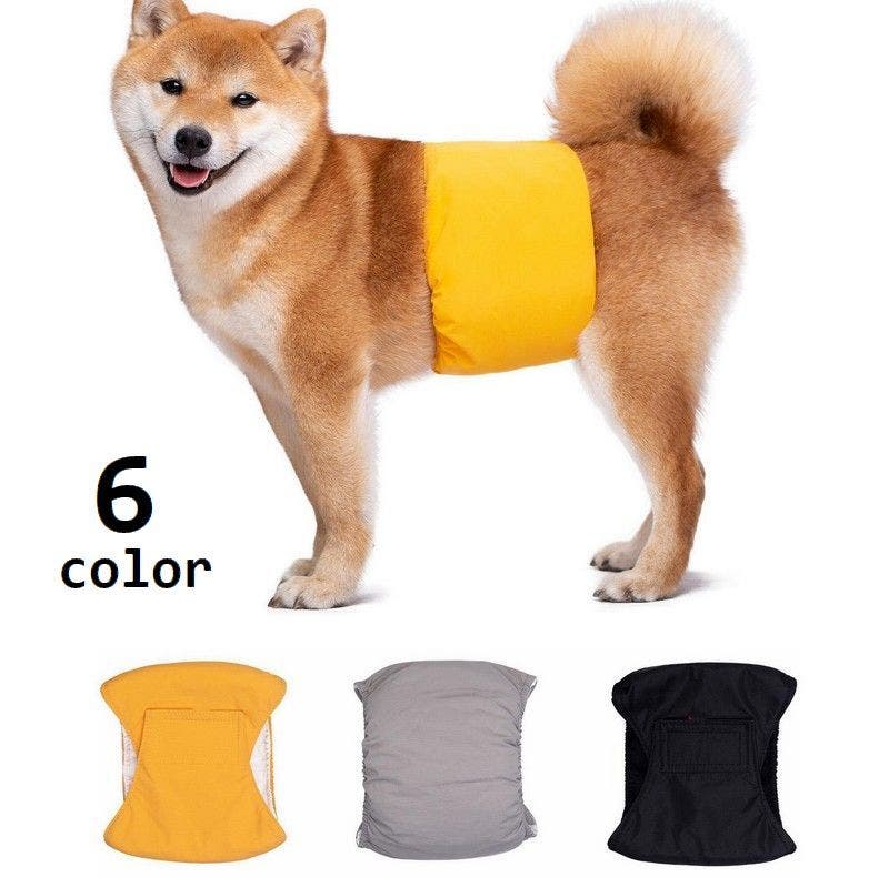 ペット✩犬✩マナーベルトオーダー用 サンプル(確認用)パピヨン犬柄 ピンク