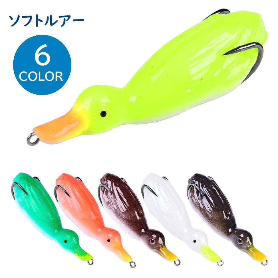 Amazon.co.jp: フロッグルアー 6個セット バス釣り ブラックバス