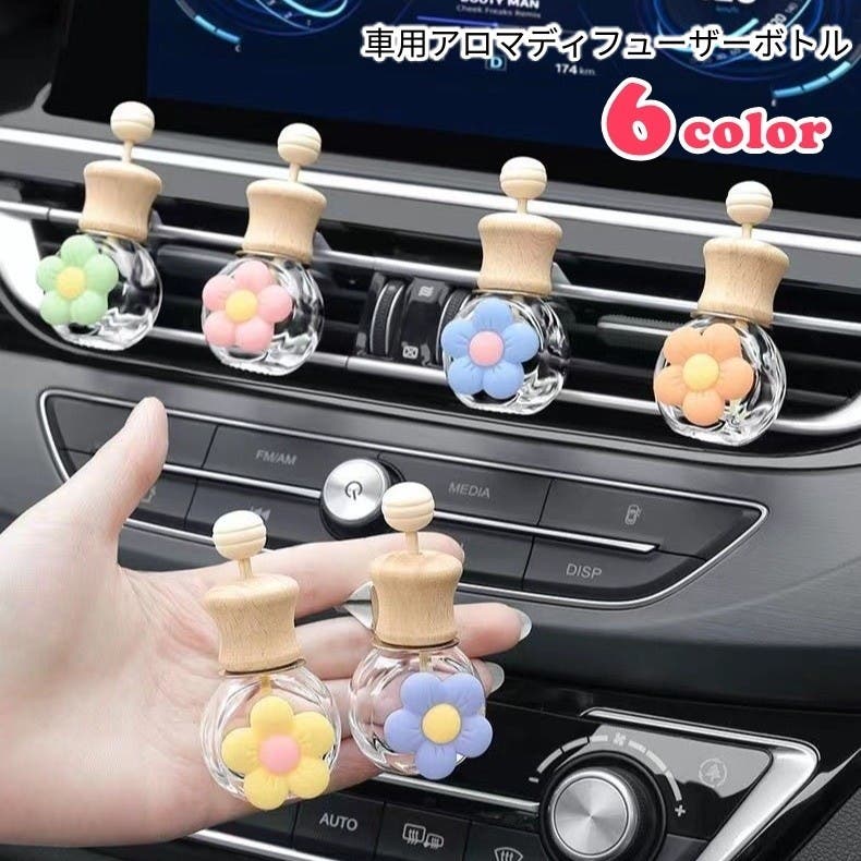 車用アロマディフューザー 車用アロマボトル 車用芳香剤ボトル[品番