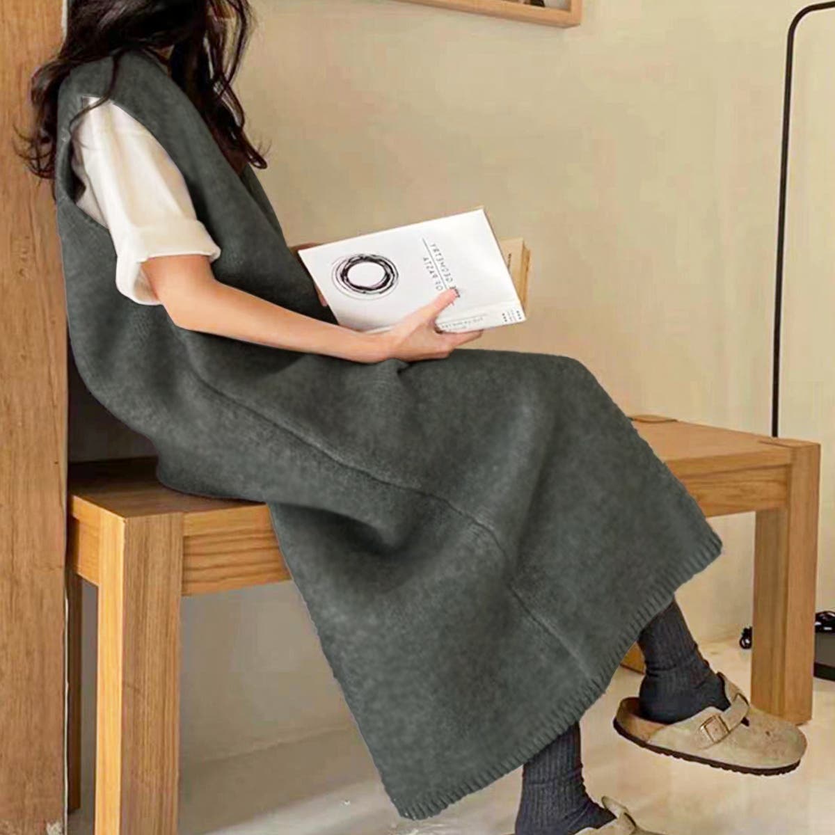 ニットベストロングワンピース[品番：PVBW0009258]｜privatebeach