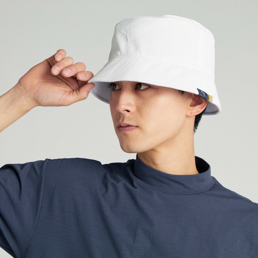 メンズ ゴルフ クリアキャット ドットメッシュ ハット[品番