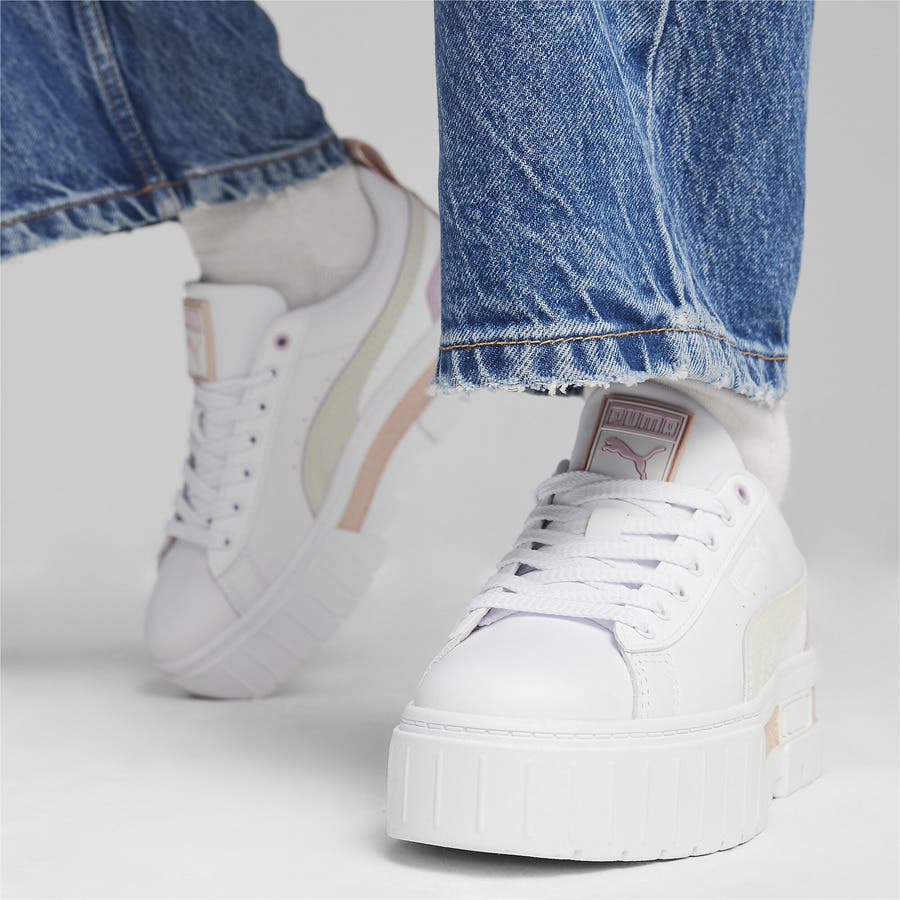 贅沢品 ウィメンズ スニーカー[品番：PUMW0002761]｜PUMA レザー メイズ ヨガ・ピラティス