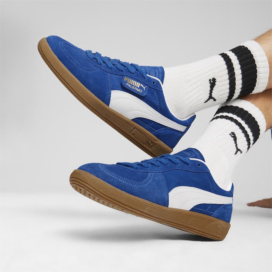 [PUMA] スニーカー PERELMO PREMIUM メッシュ ライトブルー pm-39646414-3.jpg