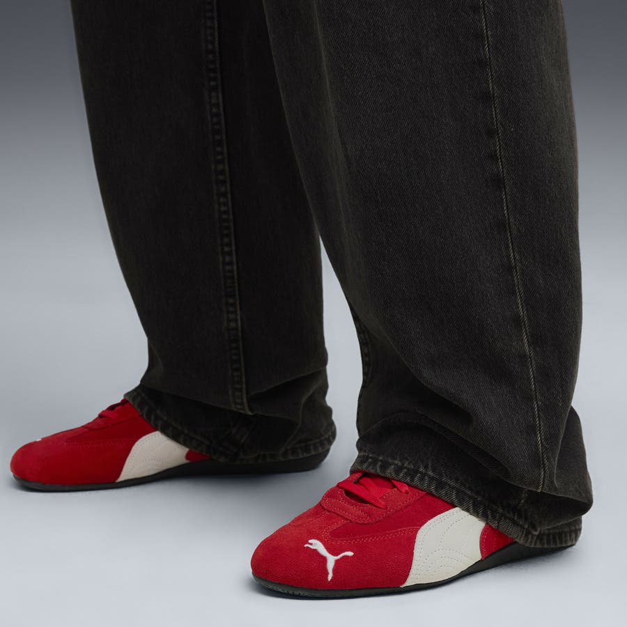 PUMA プーマ ユニセックス スピードキャット OG スニーカー　赤 PUMA SPEEDCAT OG PUMA RED-PUMA WHITE（プーマ スピード