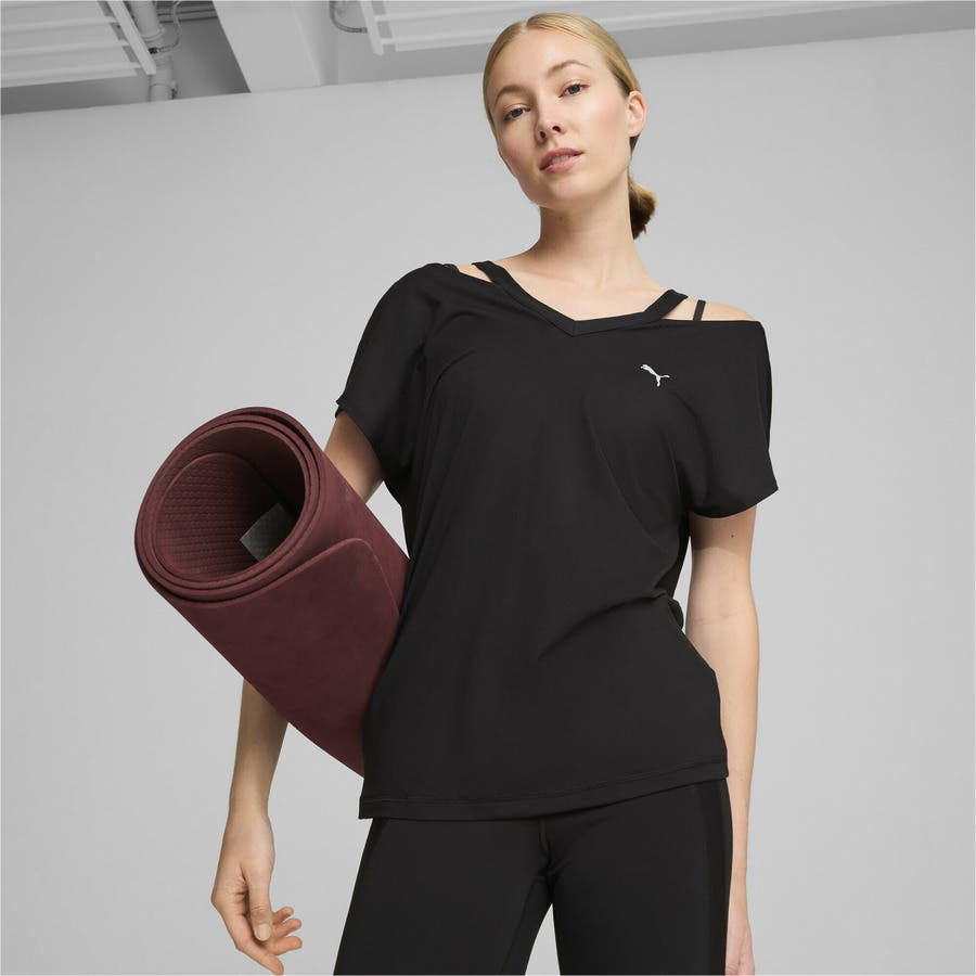 ウィメンズ ヨガ スタジオ ファッション 半袖 Tシャツ[品番