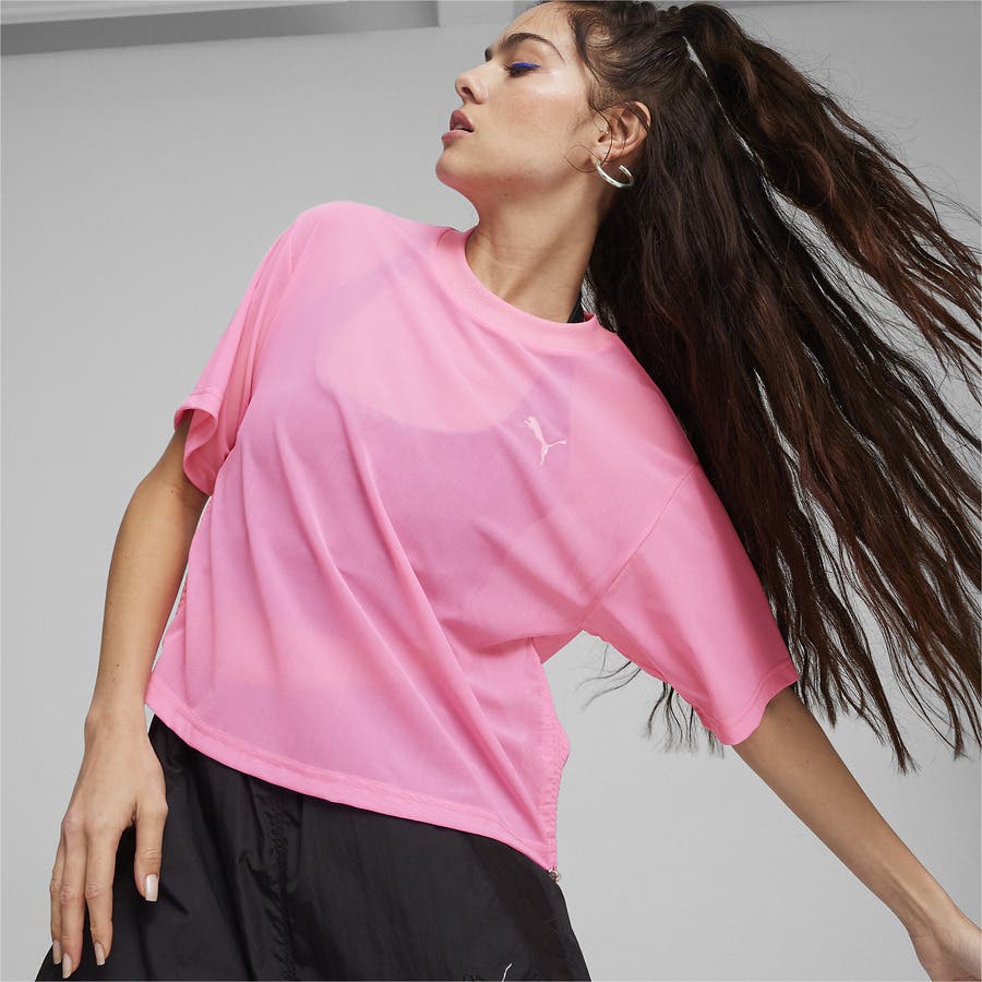 tシャツ PUMA プーマ ウィメンズ デア トゥ 長袖 Tシャツ レディース ウィメンズ デア トゥ メッシュ 半袖 Tシャツ[品番：PUMW0001945