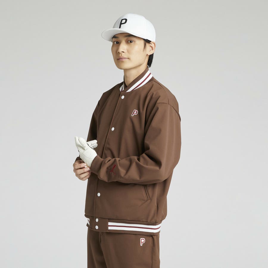 メンズ ゴルフ PC ストレッチ ウィンド ボンバー ジャケット[品番