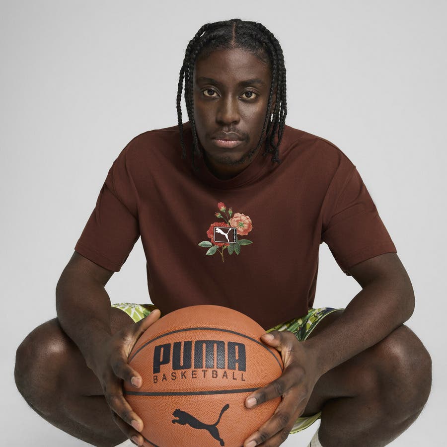 メンズ バスケットボール ダンク イン フローラル 半袖 Tシャツ II