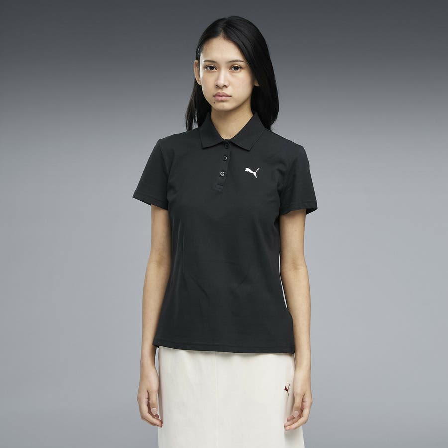 セール新品 PUMA GOLF エクセレント半袖ポロシャツ スカート セット ウィメンズ ESS プーマロゴ 半袖 ポロシャツ ESS Polo[品番