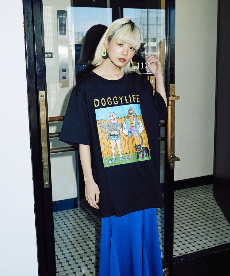 DOGGYLIFEビッグTシャツ[品番：PNYW0004336]｜PUNYUS （プニュズ