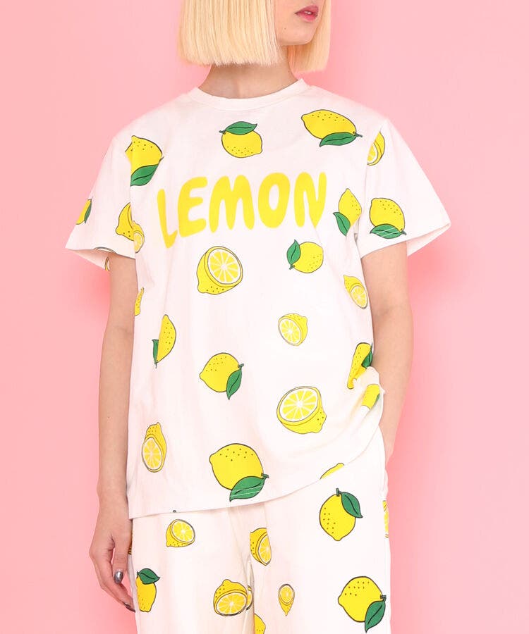 PUNYUS - がちゃぴん PUNYUS 新品レモン柄とニンジン柄Tシャツ ④サイズ 2枚 PUNYUS - がちゃぴん様専用 PUNYUS 新品レモン柄とニンジン柄T