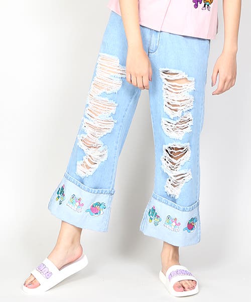 ☆美品♪【PUNYUS】プニュズ クラッシュ加工＊デニムジャケット