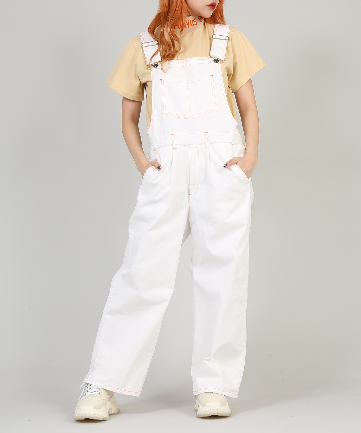 カラ―ステッチオーバーオール[品番：PNYW0003278]｜PUNYUS （プニュズ