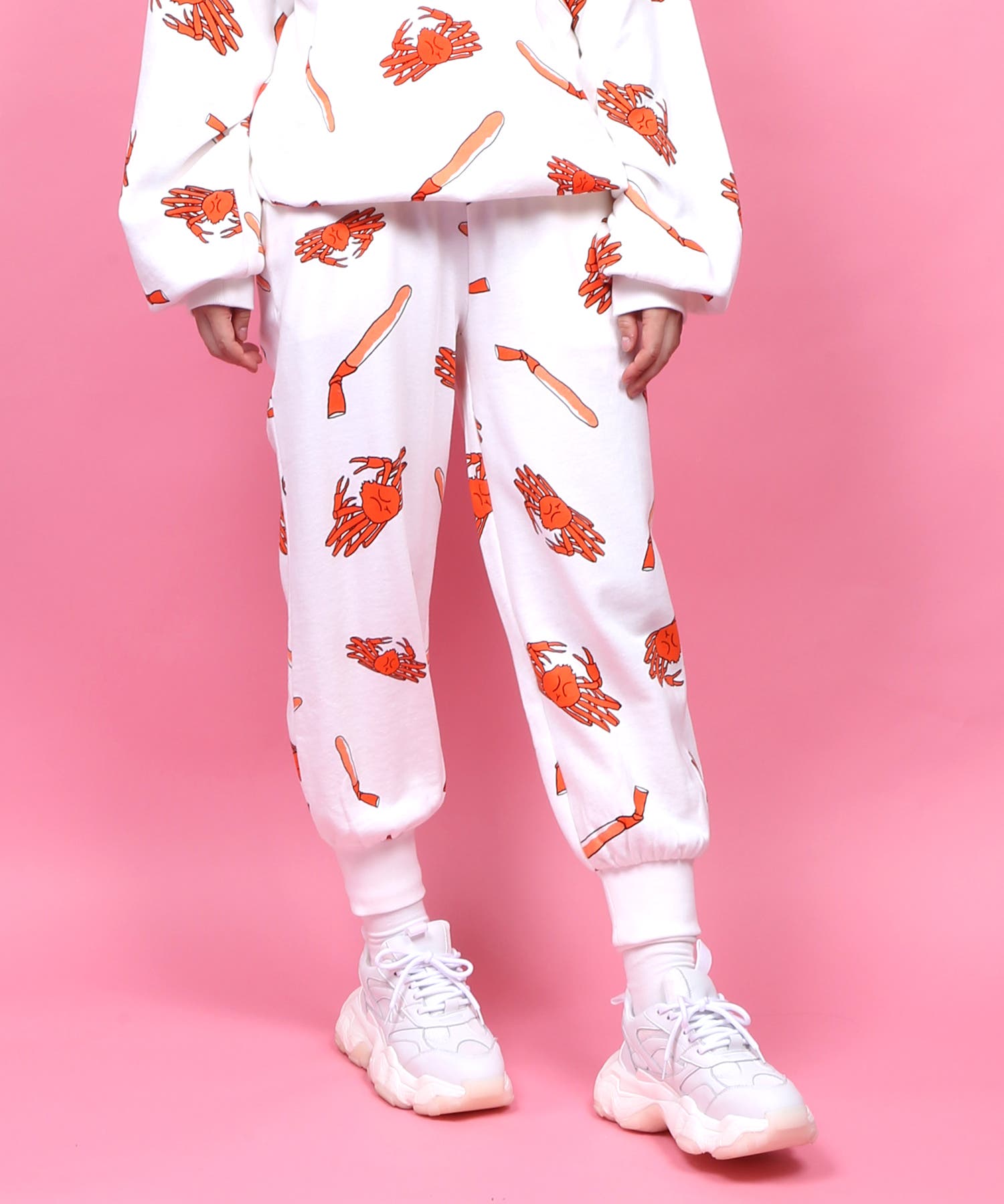 フード総柄スウェットパンツ[品番：PNYW0003752]｜PUNYUS