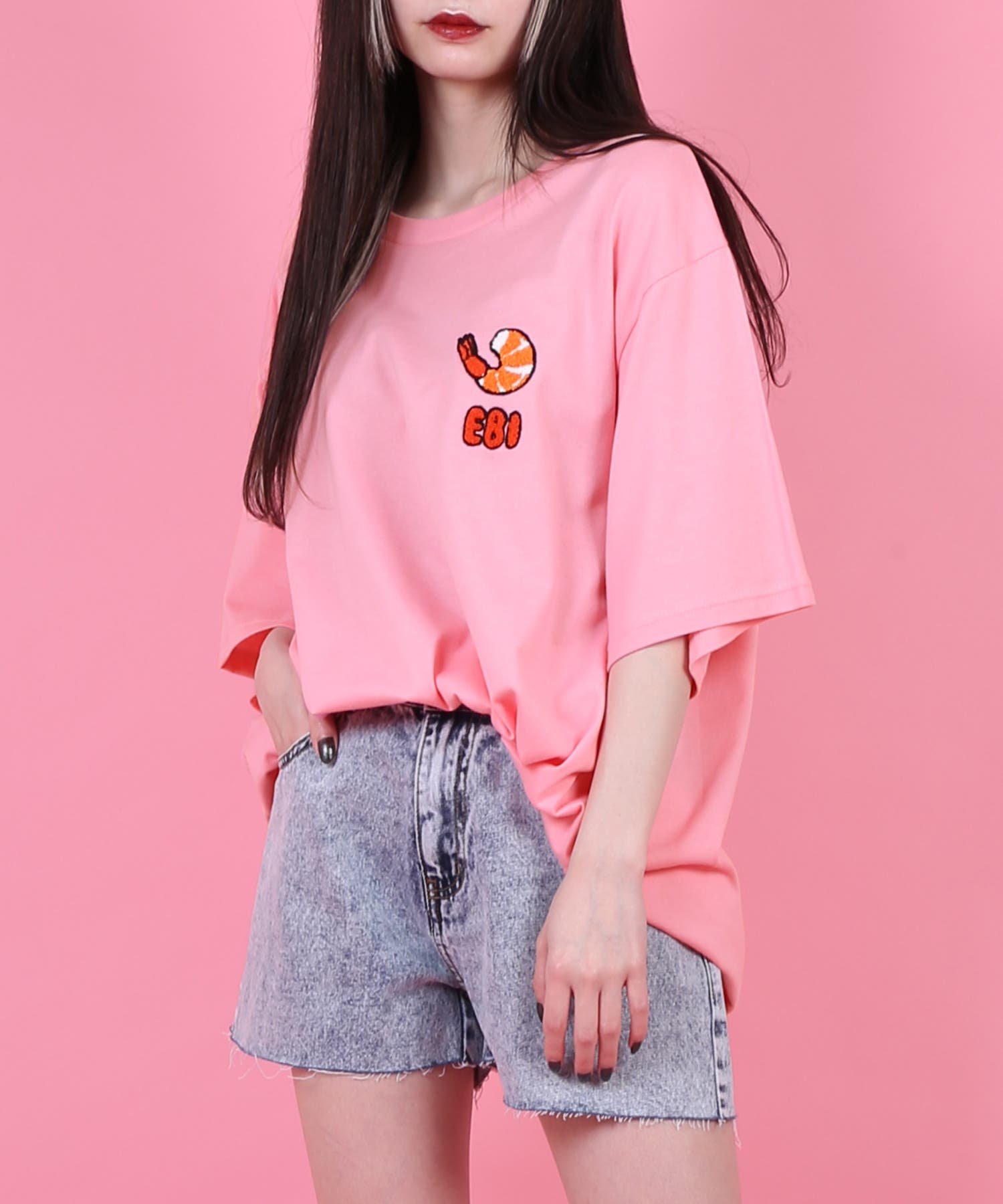 フードサガラ刺繍Tシャツ[品番：PNYW0003875]｜PUNYUS