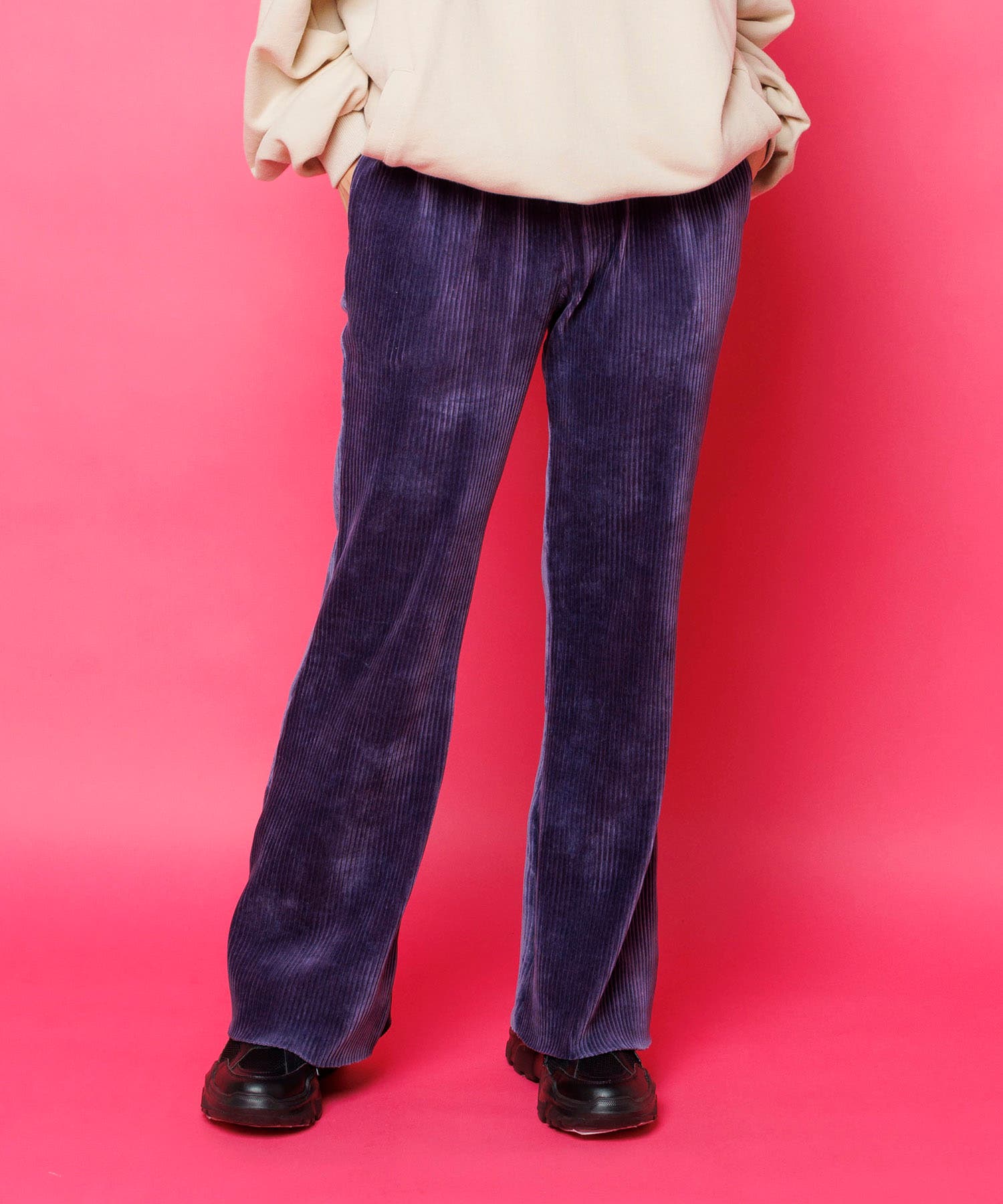 コーデュロイプリーツパンツ[品番：PNYW0004315]｜PUNYUS （プニュズ