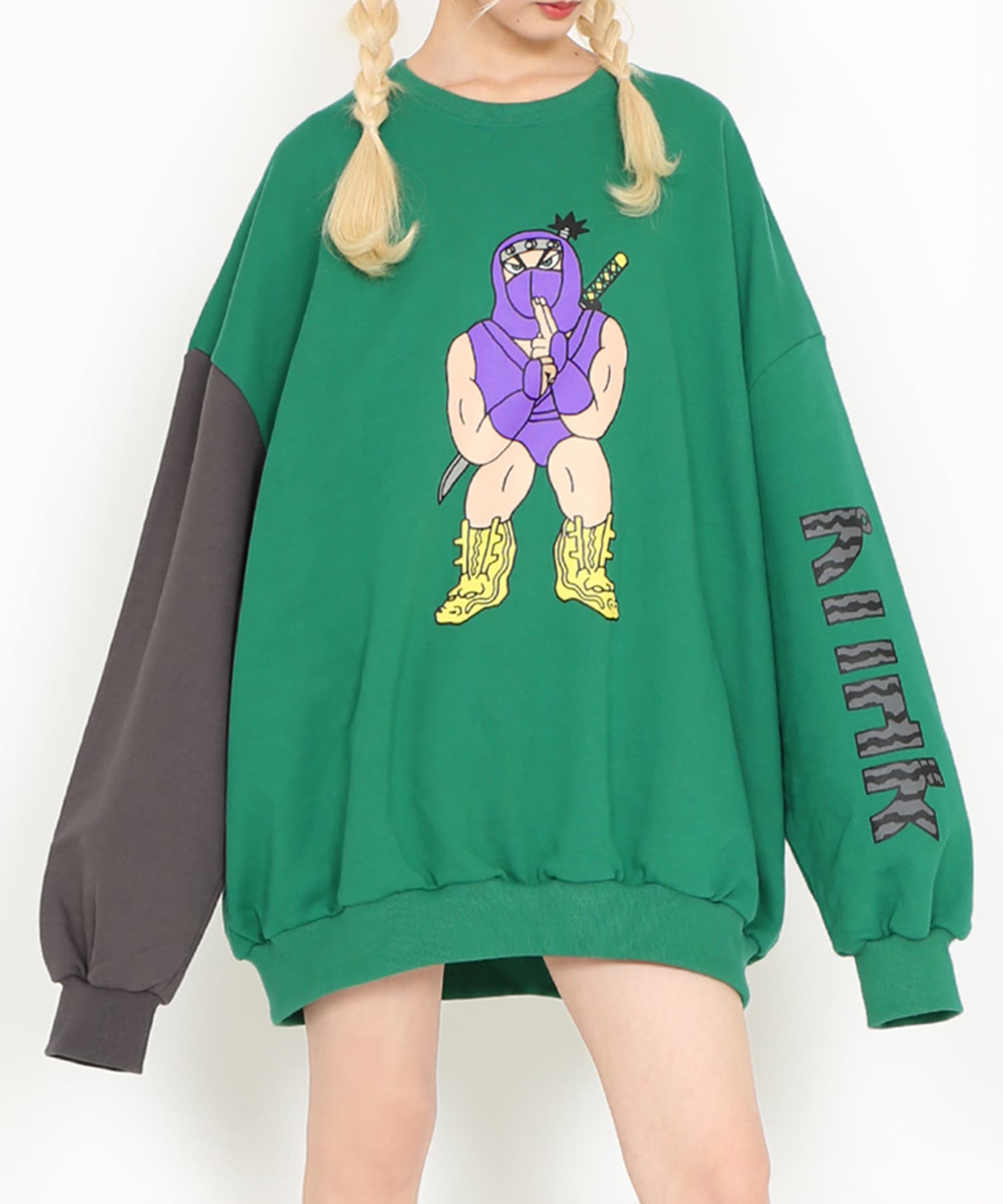 NINJAバイカラースウェット[品番：PNYW0004714]｜PUNYUS （プニュズ