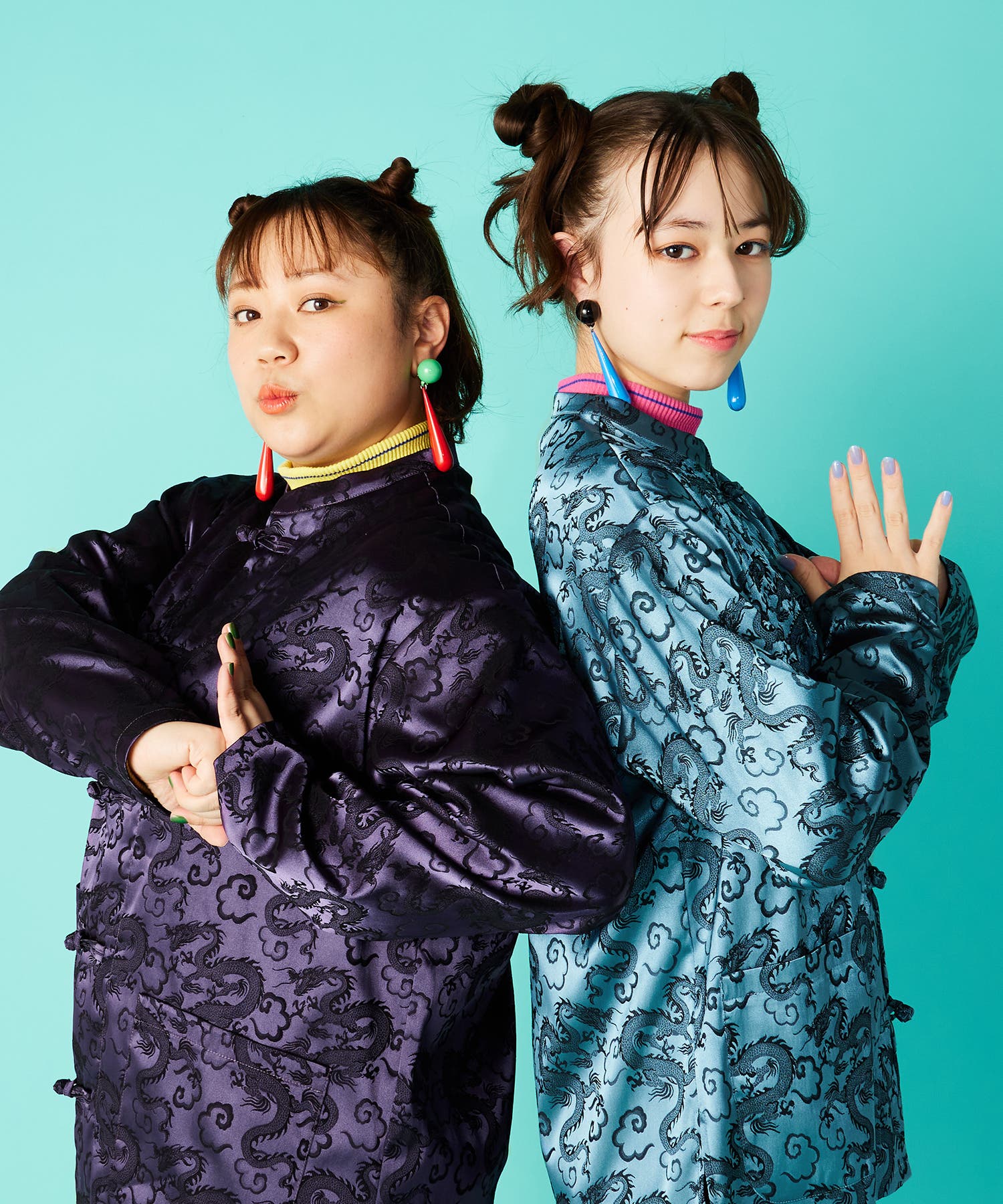 PUNYUS（プニュズ）の「チャイナ柄半袖シャツ（シャツ/ブラウス