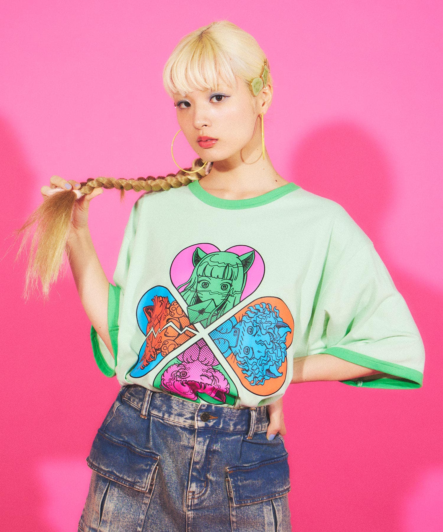 公式限定 福袋 - 公式通販オンラインショップ ぴにょきおプロダクション くりえみ Pinuokio Tシャツ M（フエキ アイドル