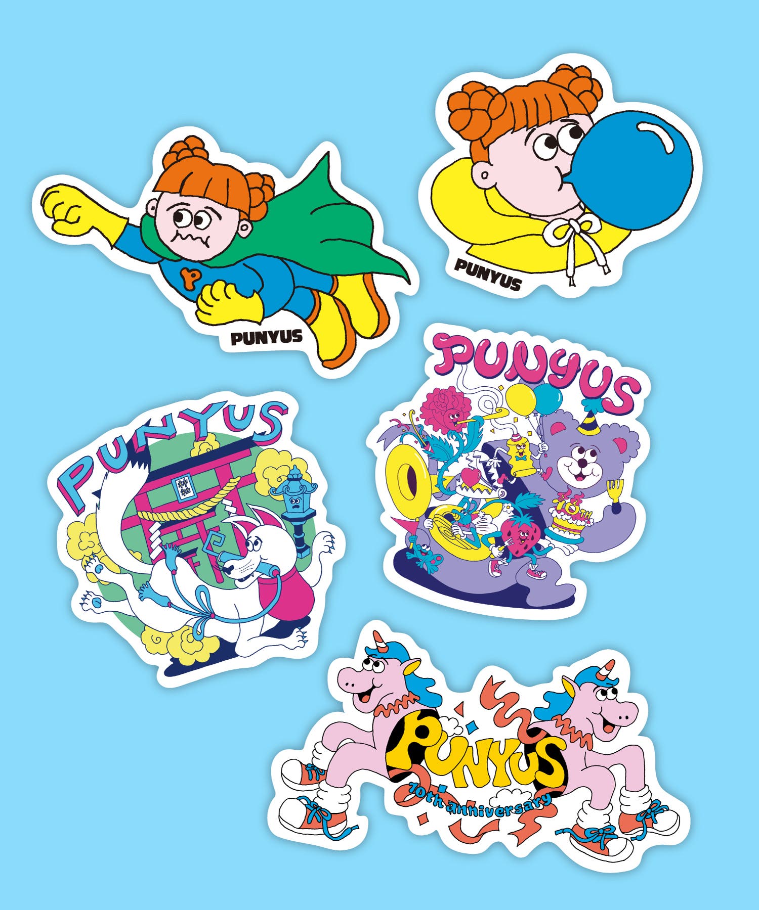 ステッカー3[品番：PNYW0004602]｜PUNYUS （プニュズ）のファッション