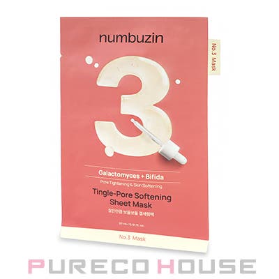 numbuzin（ナンバーズイン） 3番 すべすべキメケアシートマスク[品番
