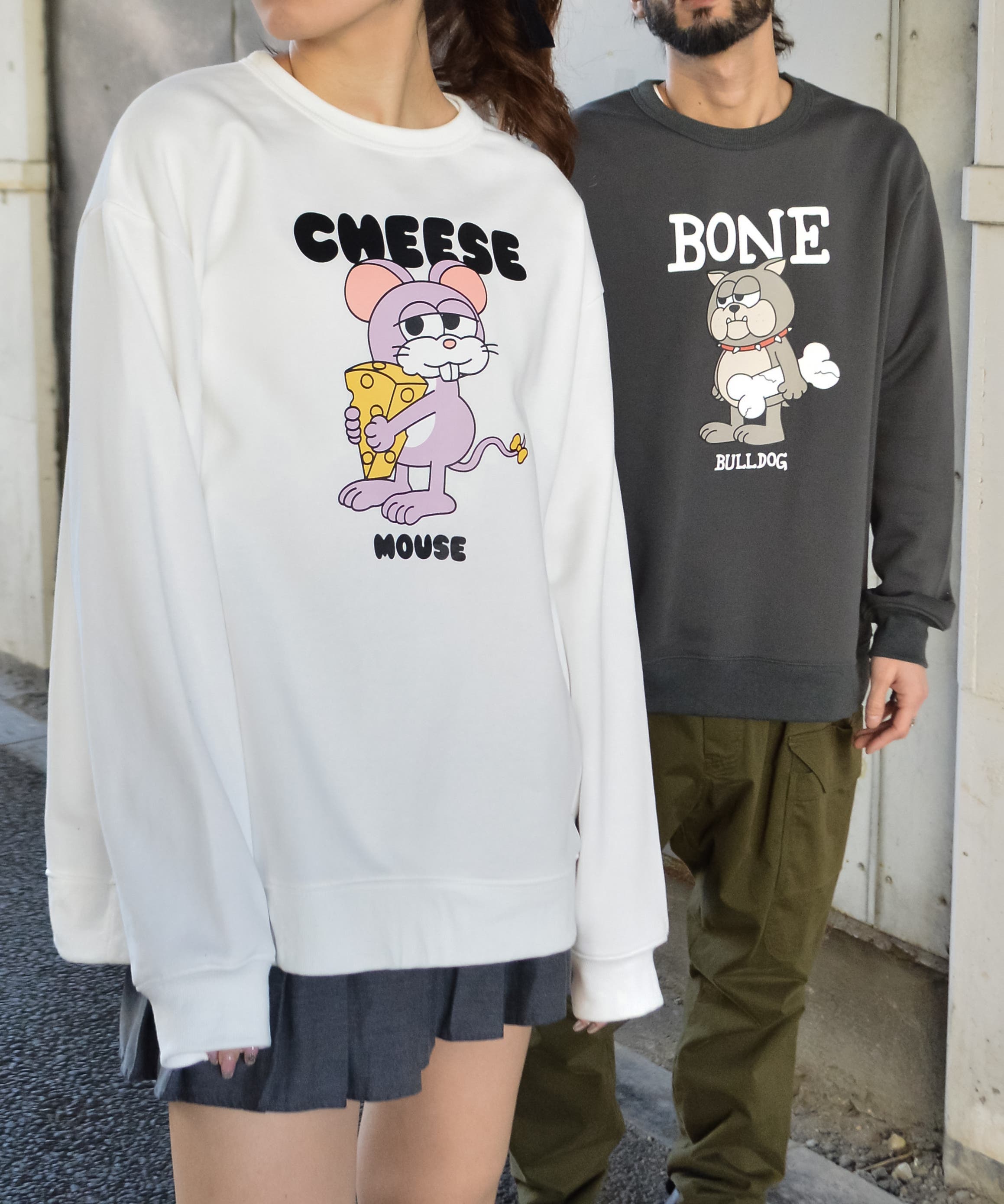 90年代 USA製 ARTISANS 風景画 アニマルプリント スウェット