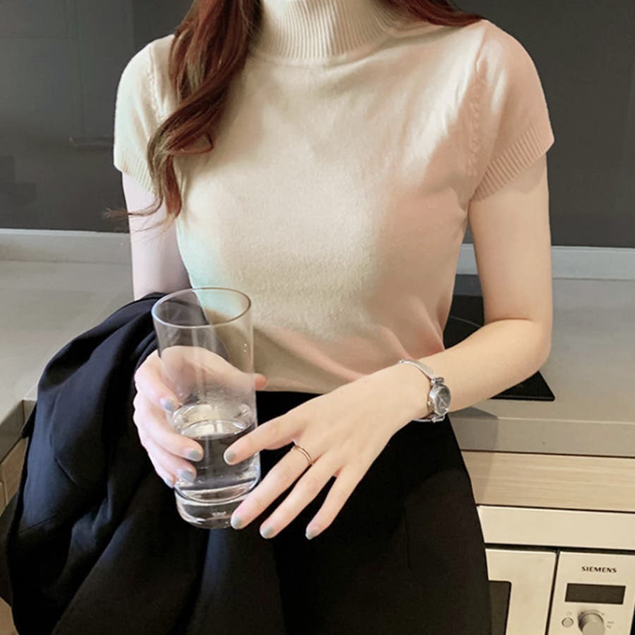 ハイネック ノースリーブ ニット[品番：RADM0000403]｜＆soiree  