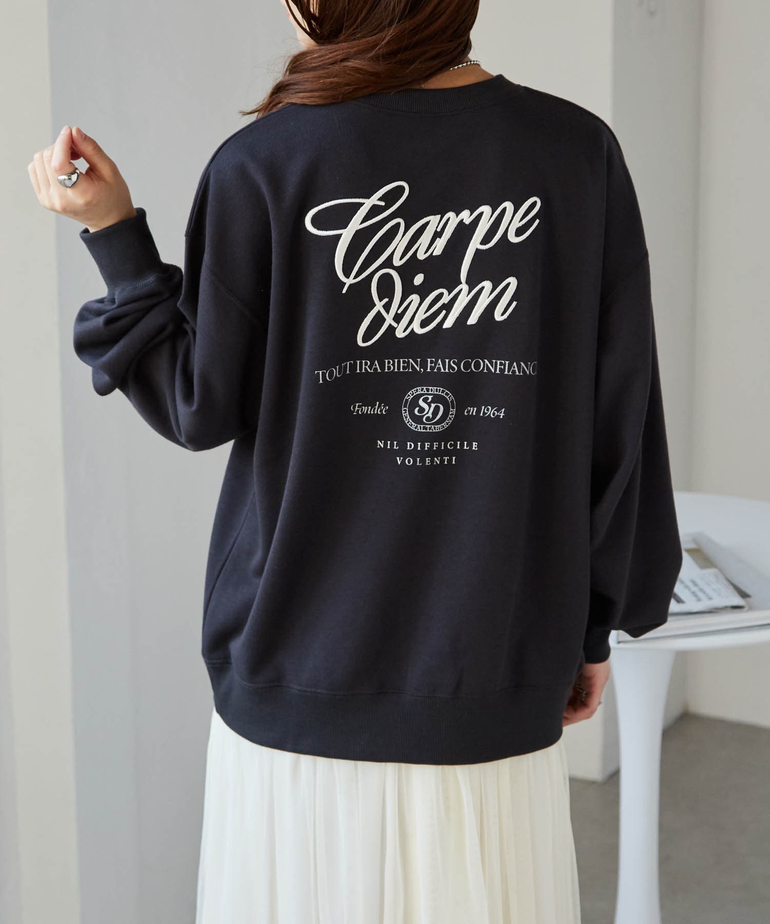 バックロゴ刺しゅうスウェット[品番：RANW0000117]｜RANAN（ラナン）の