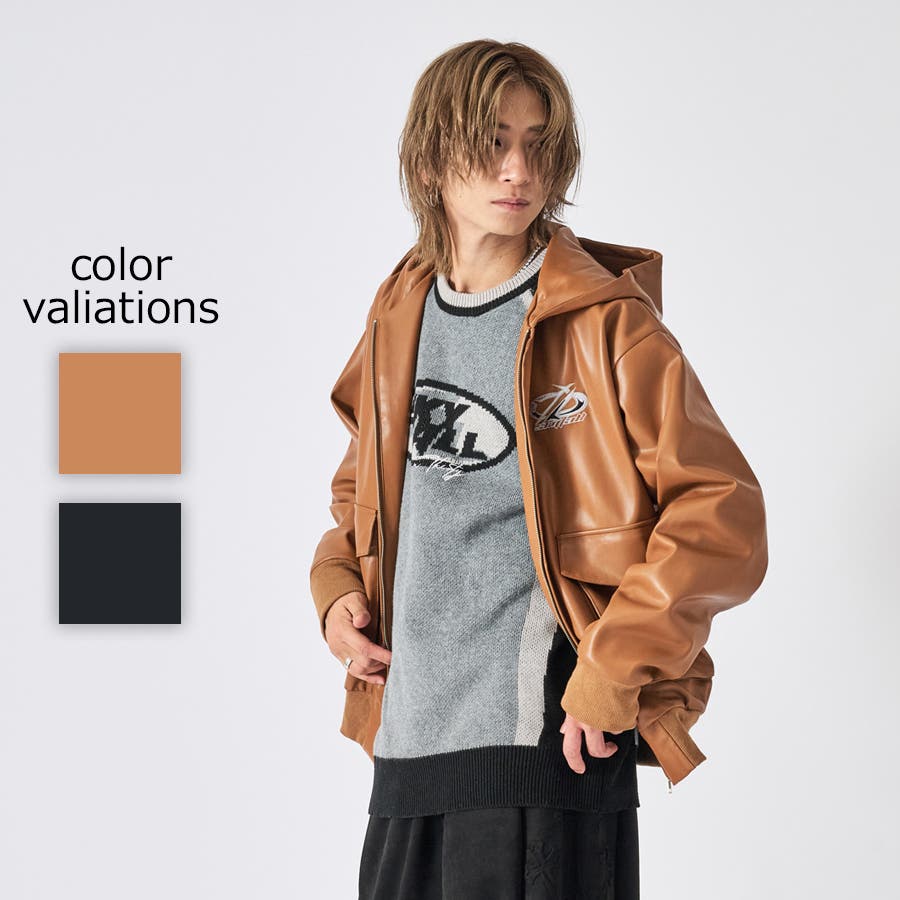 フーデッドフェイクレイヤードジャケット[品番：LEVM0009304]｜REGIEVO