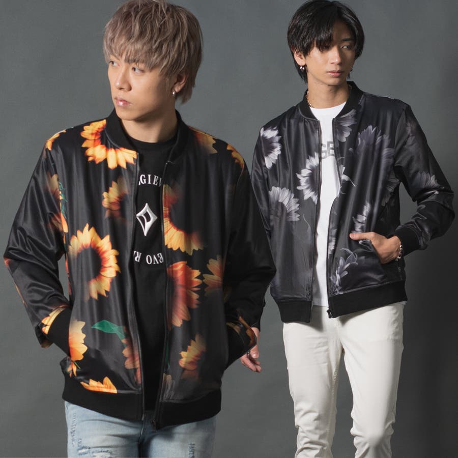 花柄プリントMA-1[品番：LEVM0001371]｜REGIEVO（レジエボ）のメンズ