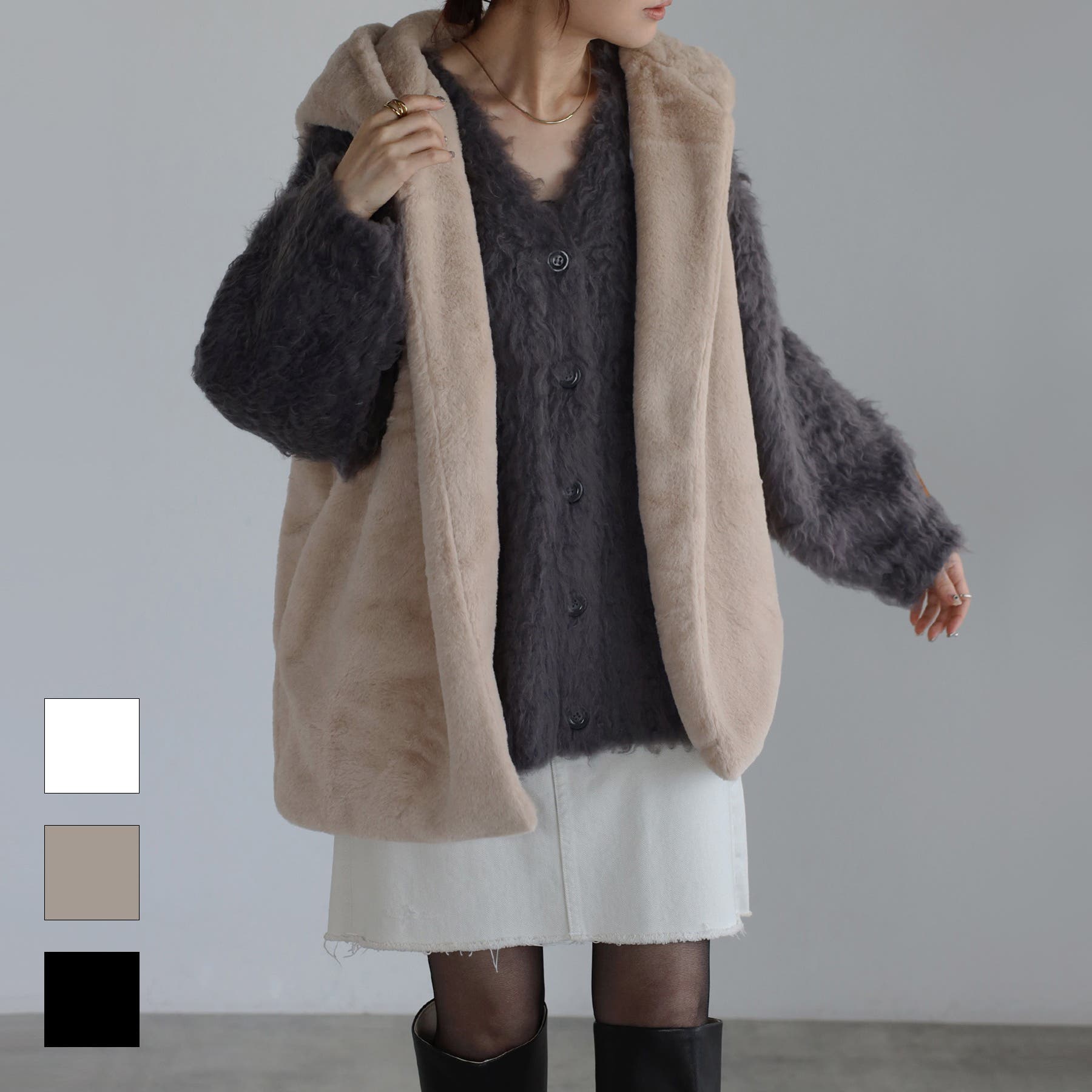 ファーベスト レディース フェイクファー[品番：RLCW0005089]｜relaclo