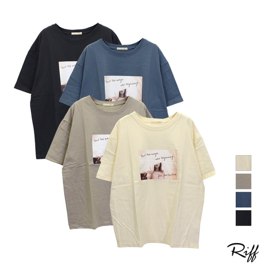 セピアGIRLフォトプリントTシャツ ロゴ フォト[品番