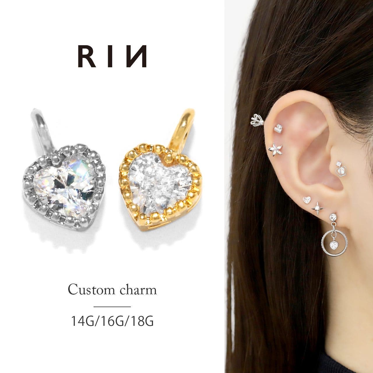 値下げブラッドストーン大ぶりピアスチャーム·͜· ︎︎ 値下げブラッド