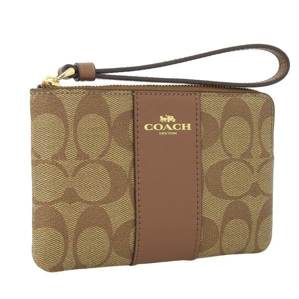 COACH コーチ ポーチ 小物入れ PVC レザー シグネチャー[品番