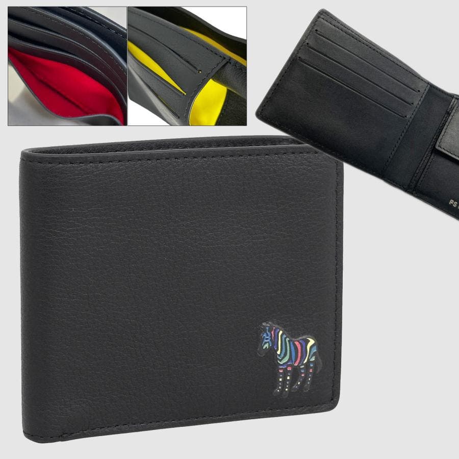 PAUL SMITH ポールスミス ZEBRA 二つ折り 財布 レザー[品番
