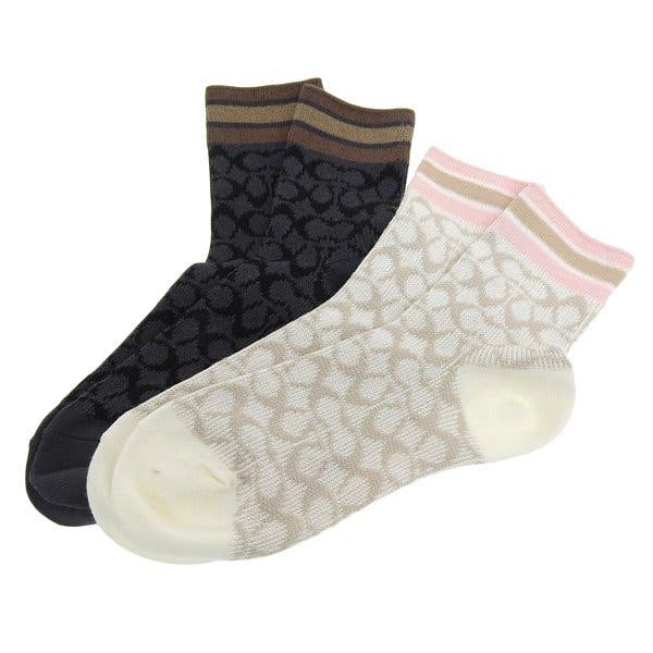 Coach コーチ QUARTER SOCKS ソックス 靴下[品番：SESB0015138