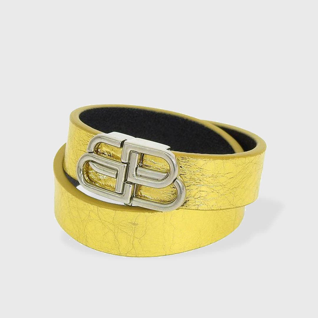 バレンシアガ　レザーブレスレット 中古・古着通販】BALENCIAGA (バレンシアガ) レザーブレスレット