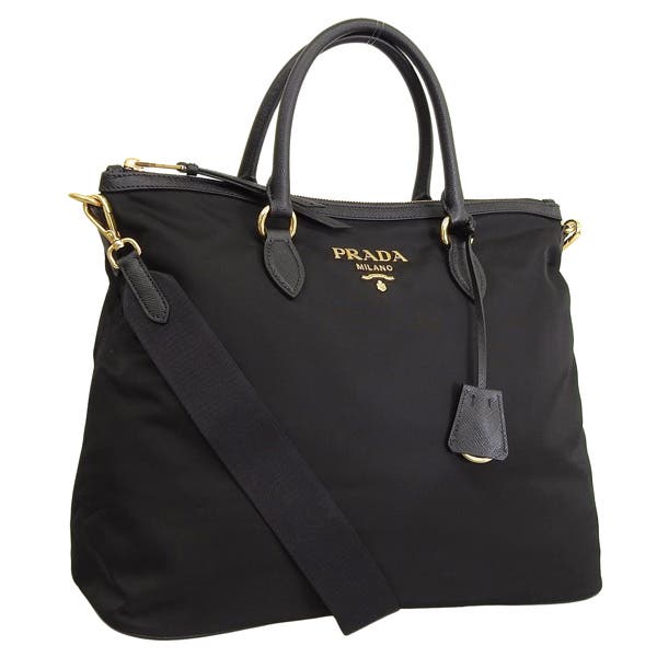 ☆良品・ギャランティ付☆PRADA SAFFIANO＋TESSUTOハンドバッグ 1bc060tesa-nero.jpg