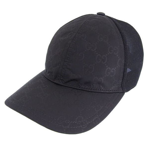 関税込☆GUCCI☆GG ロゴプレート付きウールバケットハット401