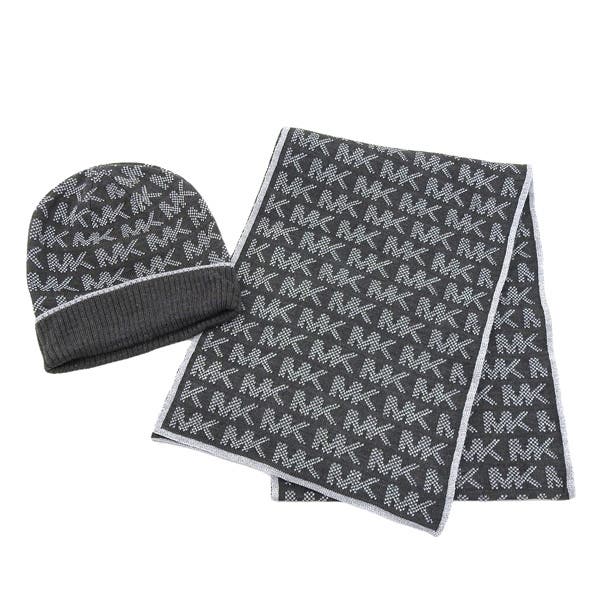 Michael kors ニット帽　マフラー　のセット　新品未使用　ホワイト Michael kors ニット帽 マフラー のセット 新品未使用 ホワイト