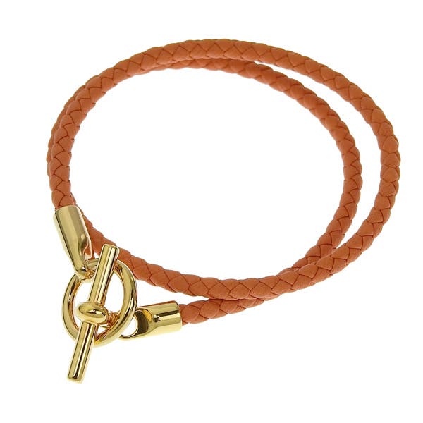 HERMES エルメス Glenan レザーブレスレット[品番：SESB0017790