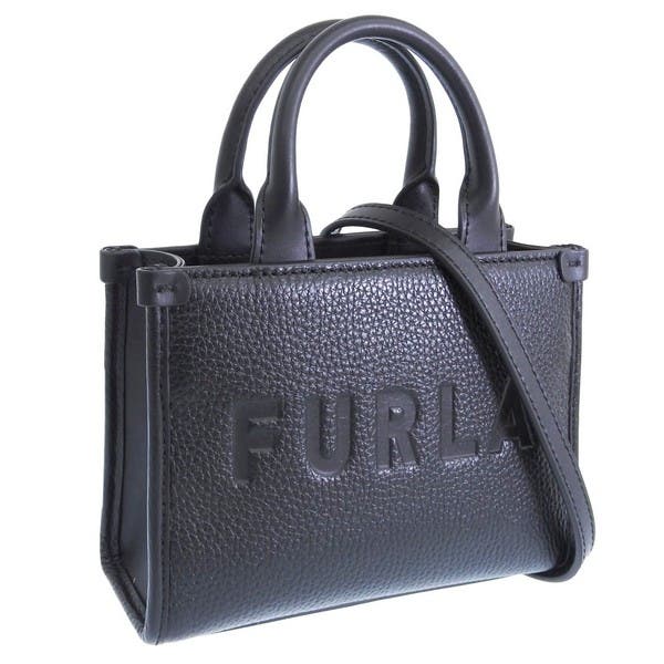 極美品✨フルラ レザー ハンドバッグ フロー ベルト シボ
