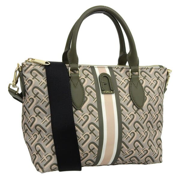 FURLA 直営OUTLET (CALIPSO)ナイロンジップサイドポケットトート