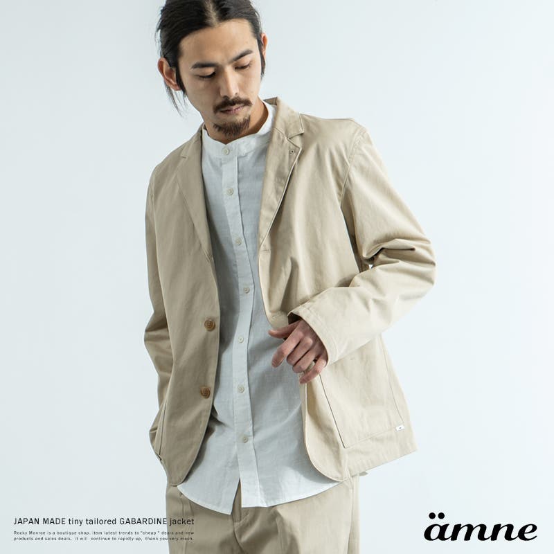 【イタリア製】MONTEDORO スタンドカラーテーラードジャケット MONTEDORO (モンテドーロ) Corduroy 2B Jacket Wale Garment dyed