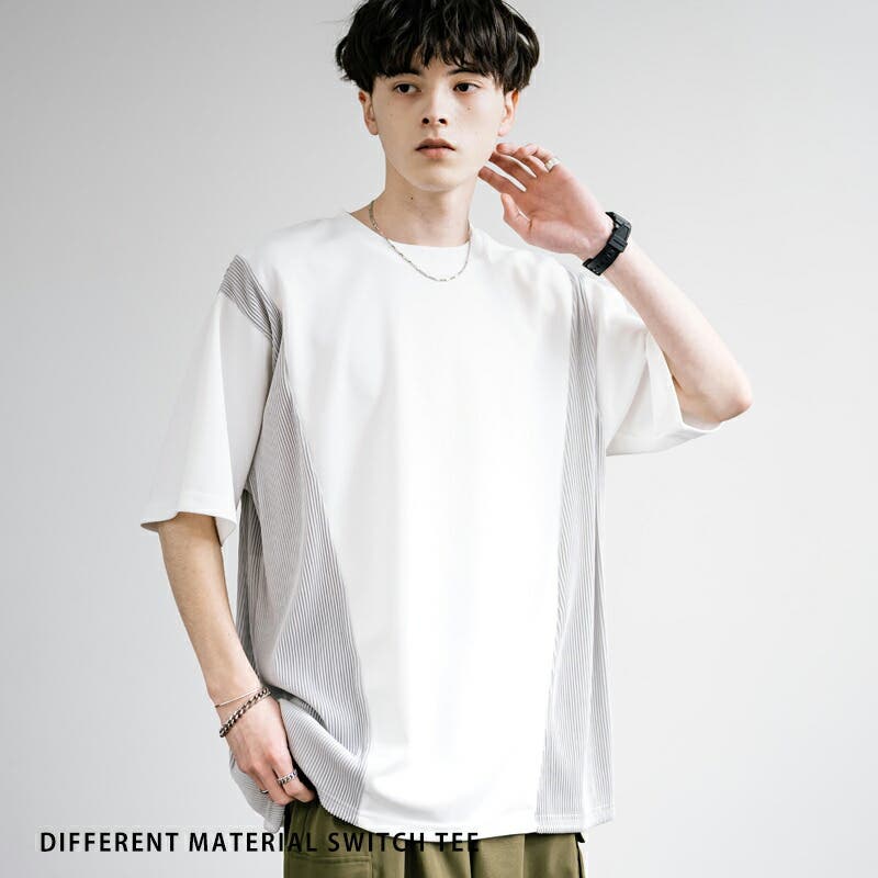 Tシャツ 半袖 切替[品番：OE000007961]｜Rocky Monroe（ロッキー