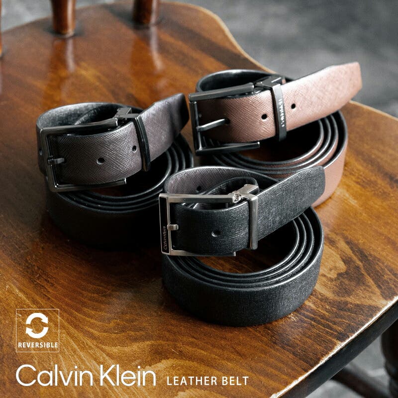 CalvinKlein カルバンクライン レザーベルト[品番：OE000008550